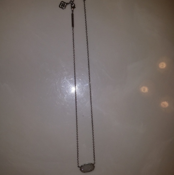 Elisa Pendant Necklace in Iridescent Drusy - Picture 1 of 3